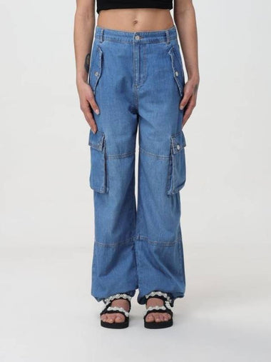 Pants 03043740 1295 Denim - MOSCHINO - BALAAN 1