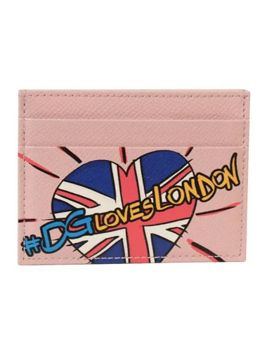 Leather Card Wallet Pink - DOLCE&GABBANA - BALAAN 1