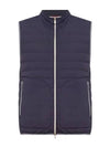 Men's Quilted Feather Down Vest Navy - BRUNELLO CUCINELLI - BALAAN 2