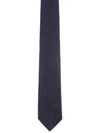 Men's Gancini Silk Tie Navy - SALVATORE FERRAGAMO - BALAAN 2