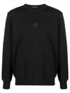 Metropolis Series Stretch Fleece Logo Sweatshirt Black - CP COMPANY - BALAAN 2