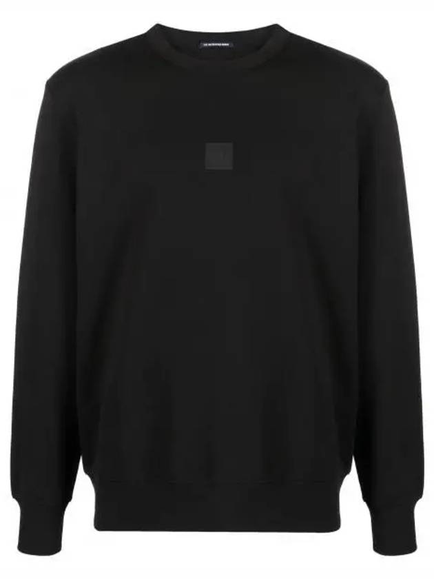 Metropolis Series Stretch Fleece Logo Sweatshirt Black - CP COMPANY - BALAAN 2