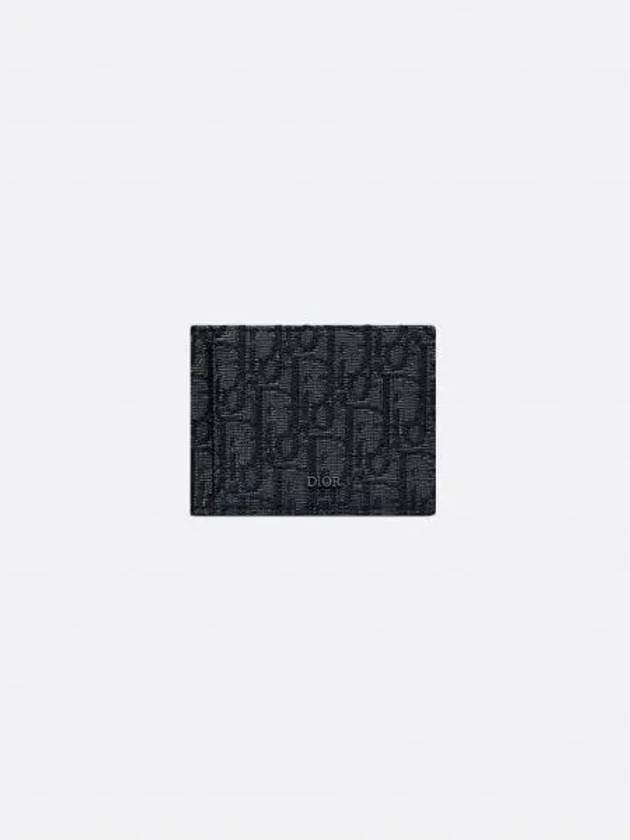 Oblique Money Clip Card Wallet Black - DIOR - BALAAN 2