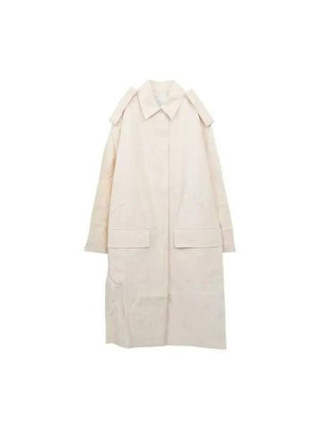 DIPHU nylon cotton coat DIPHUSNW1130 LINEN - STUDIO NICHOLSON - BALAAN 1