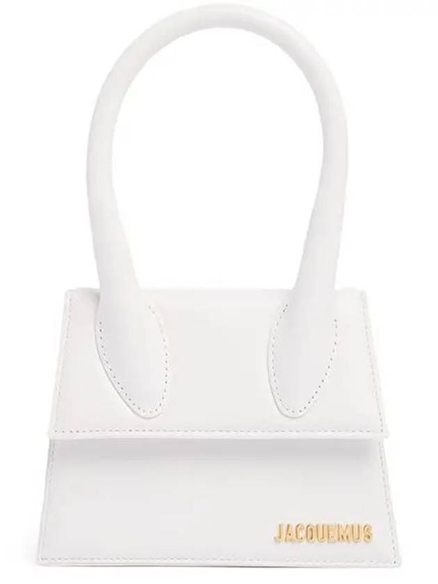 Le Chiquito Moyen Leather Mini Shoulder Bag White - JACQUEMUS - BALAAN 2