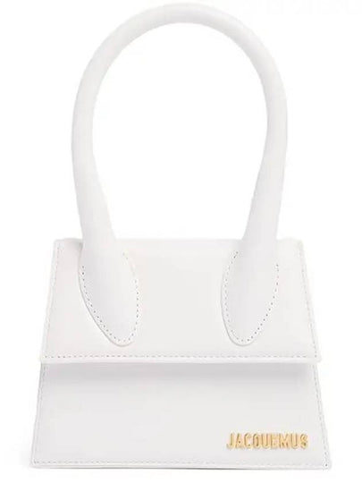 Le Chiquito Moyen Leather Mini Shoulder Bag White - JACQUEMUS - BALAAN 2