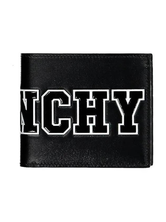 Embossed Big Logo Half Wallet Black - GIVENCHY - BALAAN 2