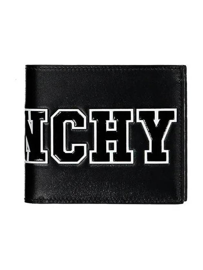 Embossed Big Logo Half Wallet Black - GIVENCHY - BALAAN 2