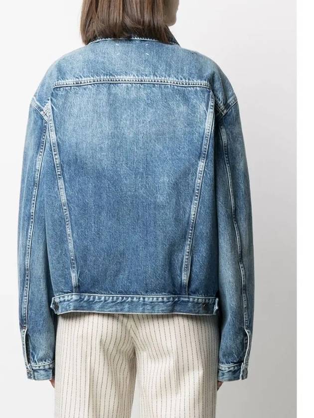 Stitched Denim Jacket Light Blue - MAISON MARGIELA - BALAAN 5