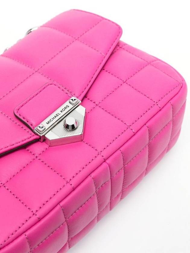 Fuchsia Pink Soho Quilted Shoulder Bag In Leather Woman - MICHAEL KORS - BALAAN 3