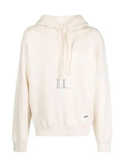 Logo Patch Cotton Hoodie Ivory - JIL SANDER - BALAAN 2