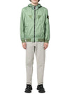 Wappen Patch Nylon Hooded  Jacket Green - STONE ISLAND - BALAAN 6