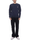 Chillax Patch Regular Sweatshirt Ink Blue - MAISON KITSUNE - BALAAN 4