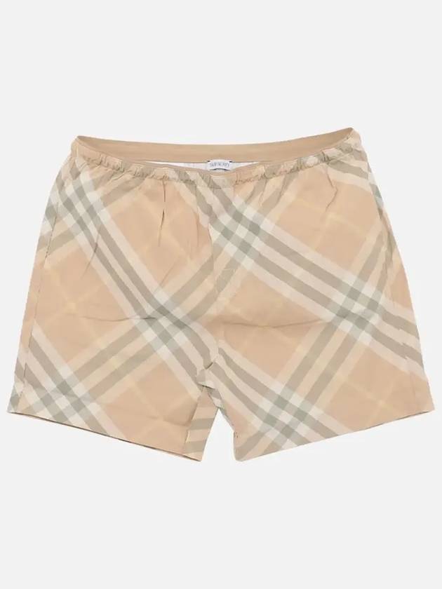 Check Swim Shorts Beige - BURBERRY - BALAAN 4