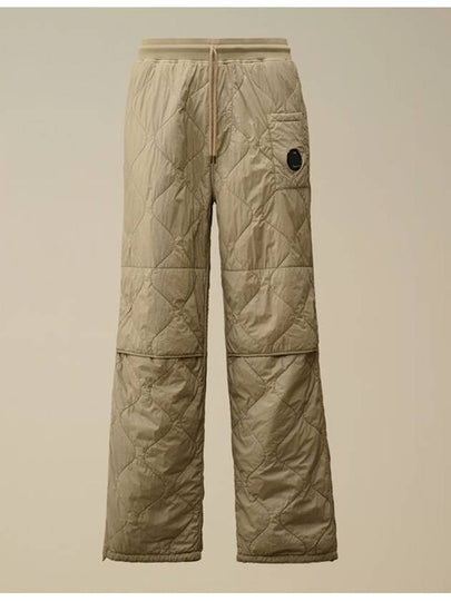 Diagonal Raised Fleece Mixed Quilted Track Pants Beige - CP COMPANY - BALAAN 2