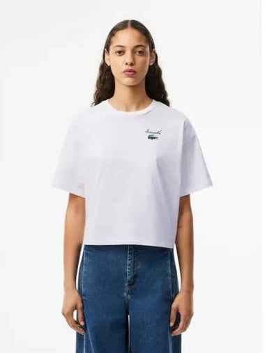 Women s graphic point short sleeve t shirt TF2523 54N 70V domestic product GQ2N24071971518 - LACOSTE - BALAAN 1