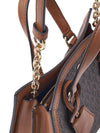 Chantal Monogram Print Tote Bag Brown - MICHAEL KORS - BALAAN 9