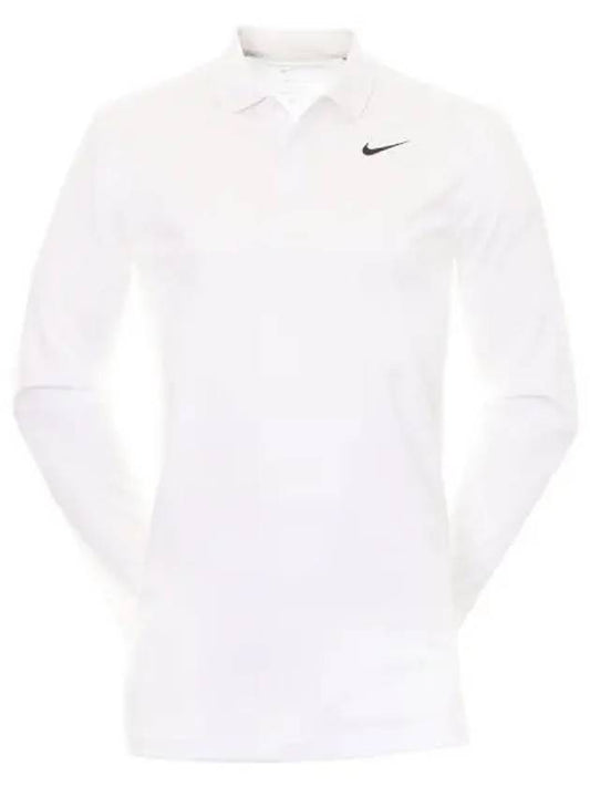 Dri Fit Victory Long Sleeve Polo Shirt White - NIKE - BALAAN 2