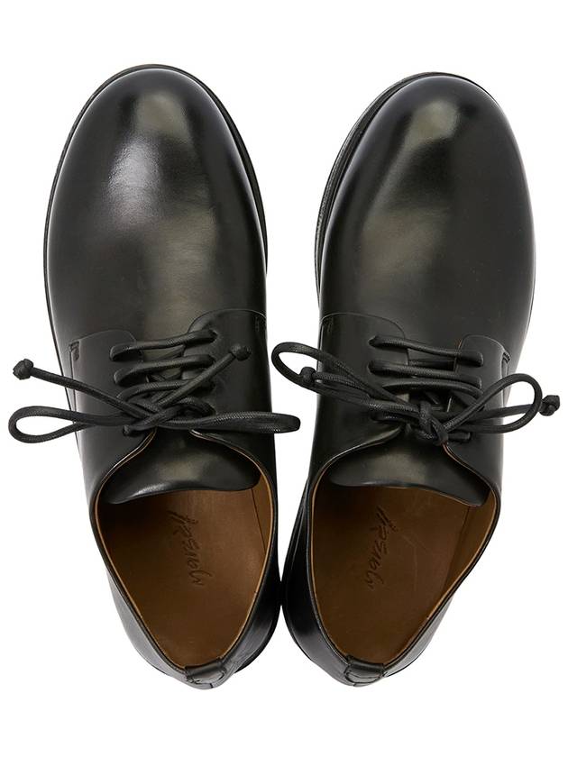 Men's Zucca Zeppa Smooth Leather Lace-Up Derby Black - MARSELL - BALAAN 3