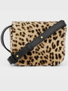 Mini Claude Leopard Print Velvet Cross Bag - CELINE - BALAAN 3