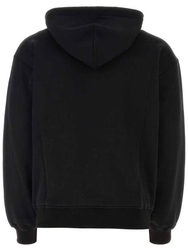 Logo Patch Cotton Classic Hood Black - DOLCE&GABBANA - BALAAN 3