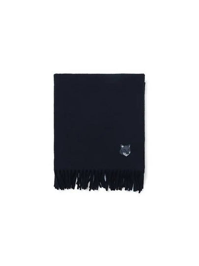 Wool Fox Head Muffler Navy - MAISON KITSUNE - BALAAN 2