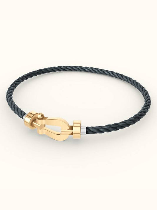 Posten bracelet medium yellow gold storm gray 0B0069 6B1077 - FRED - BALAAN 1