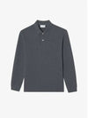 Sweaterlike Long Sleeve Polo Shirt Charcoal Grey - LACOSTE - BALAAN 2