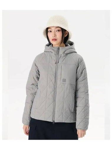 Quilted padded jacket FS2JKG4103XRGY - FILA - BALAAN 1