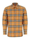 Men's Vintage Check Long Sleeve Shirt Dusty Orange - BURBERRY - BALAAN 2