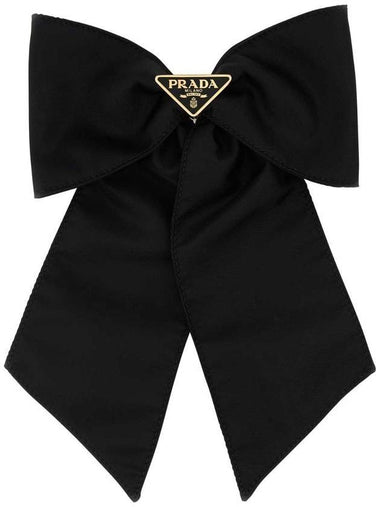 Re-Nylon Hair Clip Black - PRADA - BALAAN 1