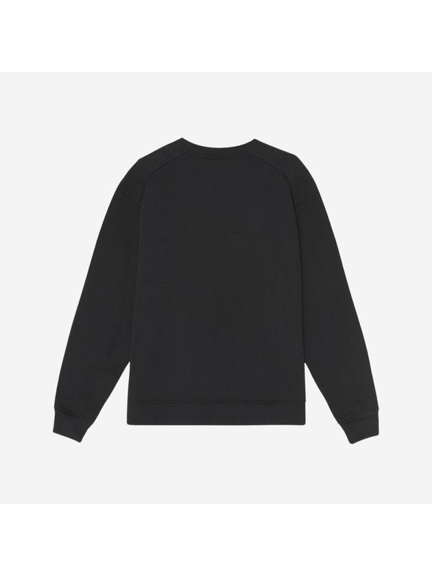 Embroidered Logo Cotton Sweatshirt Black - GANNI - BALAAN 3