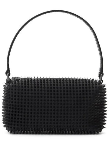 Heiress Rubberized Spike Pouch Bag Black - ALEXANDER WANG - BALAAN 1