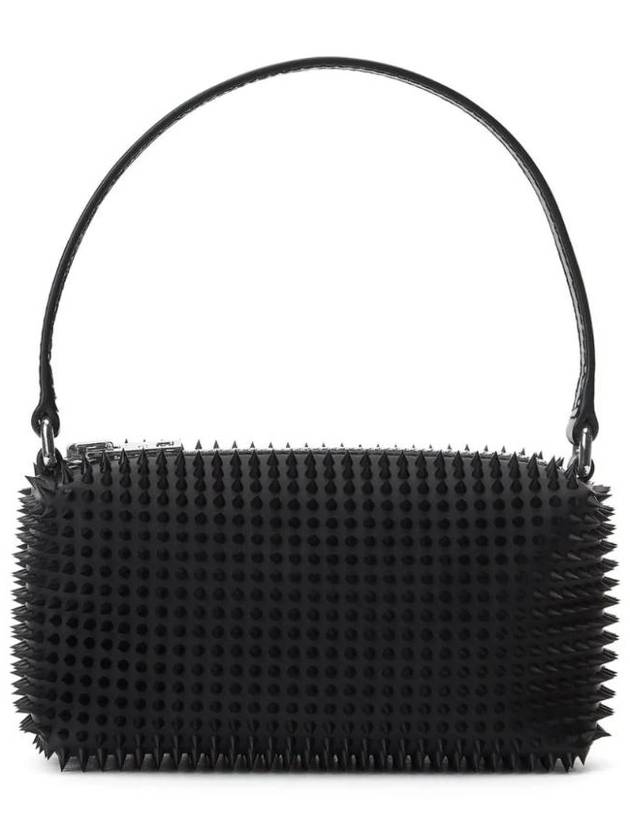 Heiress Rubberized Spike Pouch Bag Black - ALEXANDER WANG - BALAAN 1