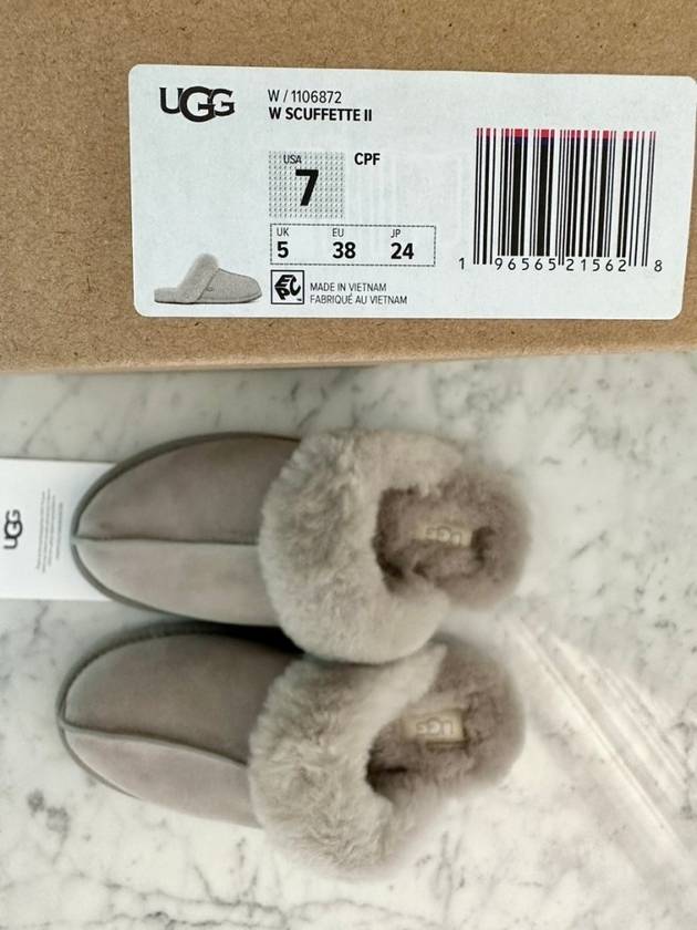 Scuffette II Slippers Grey - UGG - BALAAN.