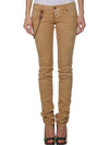 LA0279 022 Deering chain jeans beige slim pants - DSQUARED2 - BALAAN 2