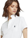 Pony Embroidered Logo Stretch Cotton Short Sleeve Polo Shirt White - POLO RALPH LAUREN - BALAAN 4