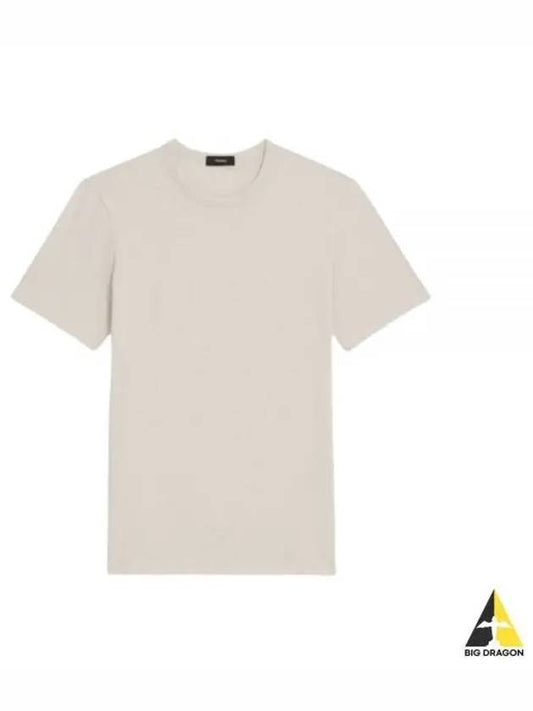 Men's Essential Cosmos Short Sleeve T-Shirt Grey - THEORY - BALAAN 2