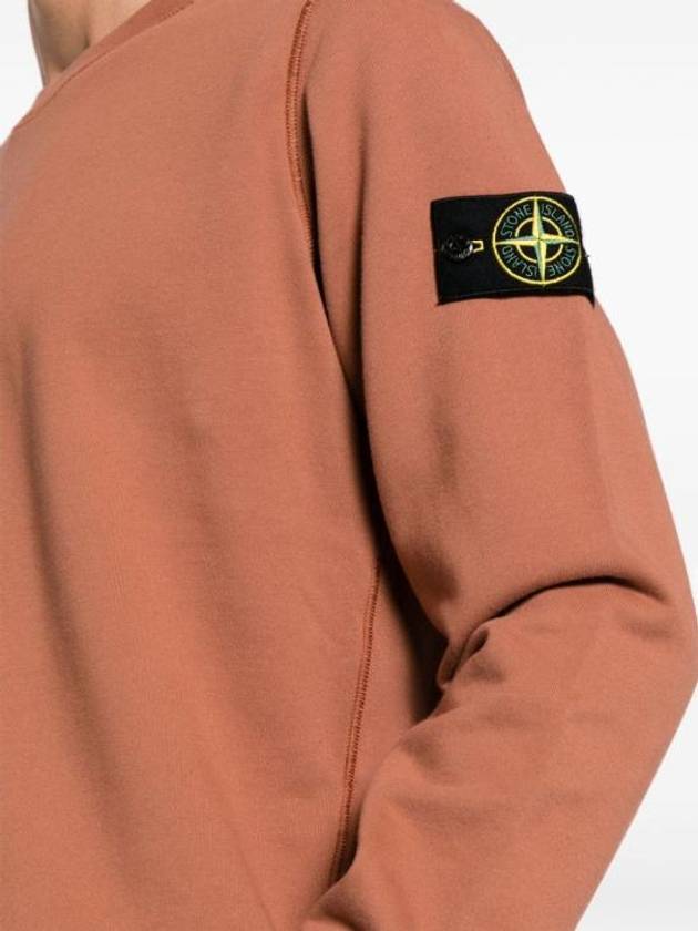 Wappen Patch Garment Dyed Sweatshirt Brown - STONE ISLAND - BALAAN 6