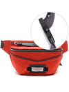 Men's Downtown Bumbag Belt Bag Red - GIVENCHY - BALAAN.