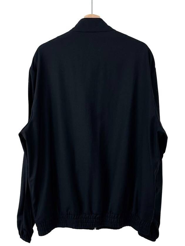 L Prada Men s Triangular Logo Wool Blouson Jacket Black - PRADA - BALAAN 3