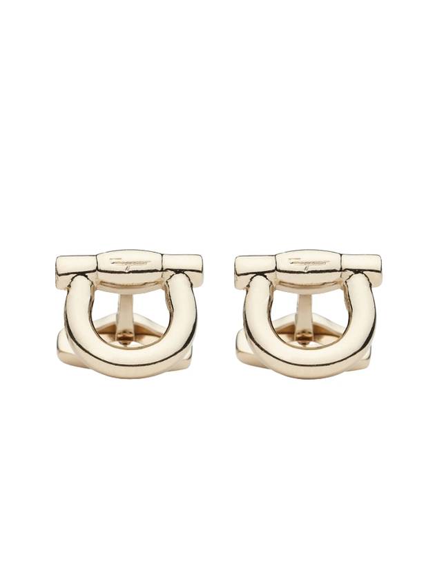 Gancini Logo Cufflinks Gold - SALVATORE FERRAGAMO - BALAAN 1