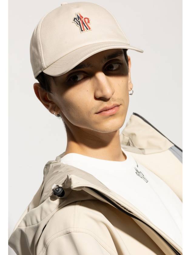 Gabardine ball cap light beige - MONCLER - BALAAN 3