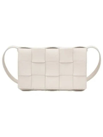 Cassette shoulder bag white - BOTTEGA VENETA - BALAAN 1