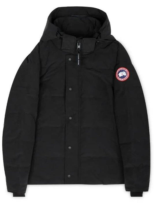 Wyndham Logo Patch Padding Black - CANADA GOOSE - BALAAN 2