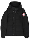 Wyndham Logo Patch Padding Black - CANADA GOOSE - BALAAN 4