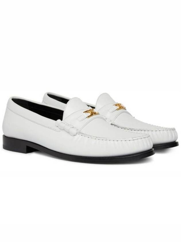Polished Bull Ruco Triomphe Loafer White - CELINE - BALAAN.