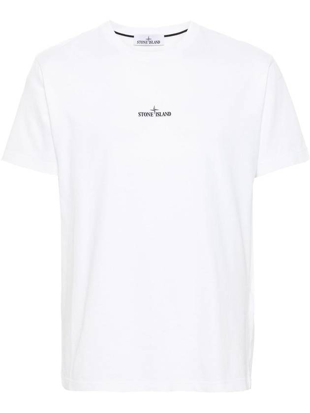 Stamp One Print Short Sleeve T-Shirt White - STONE ISLAND - BALAAN 2