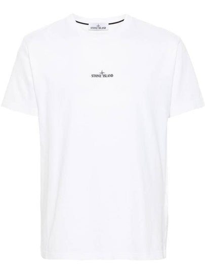 Stamp One Print Short Sleeve T-Shirt White - STONE ISLAND - BALAAN 2