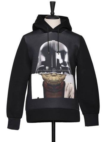 Darth Vader amp Yoda Neoprene Hooded Sweatshirt - NEIL BARRETT - BALAAN 1